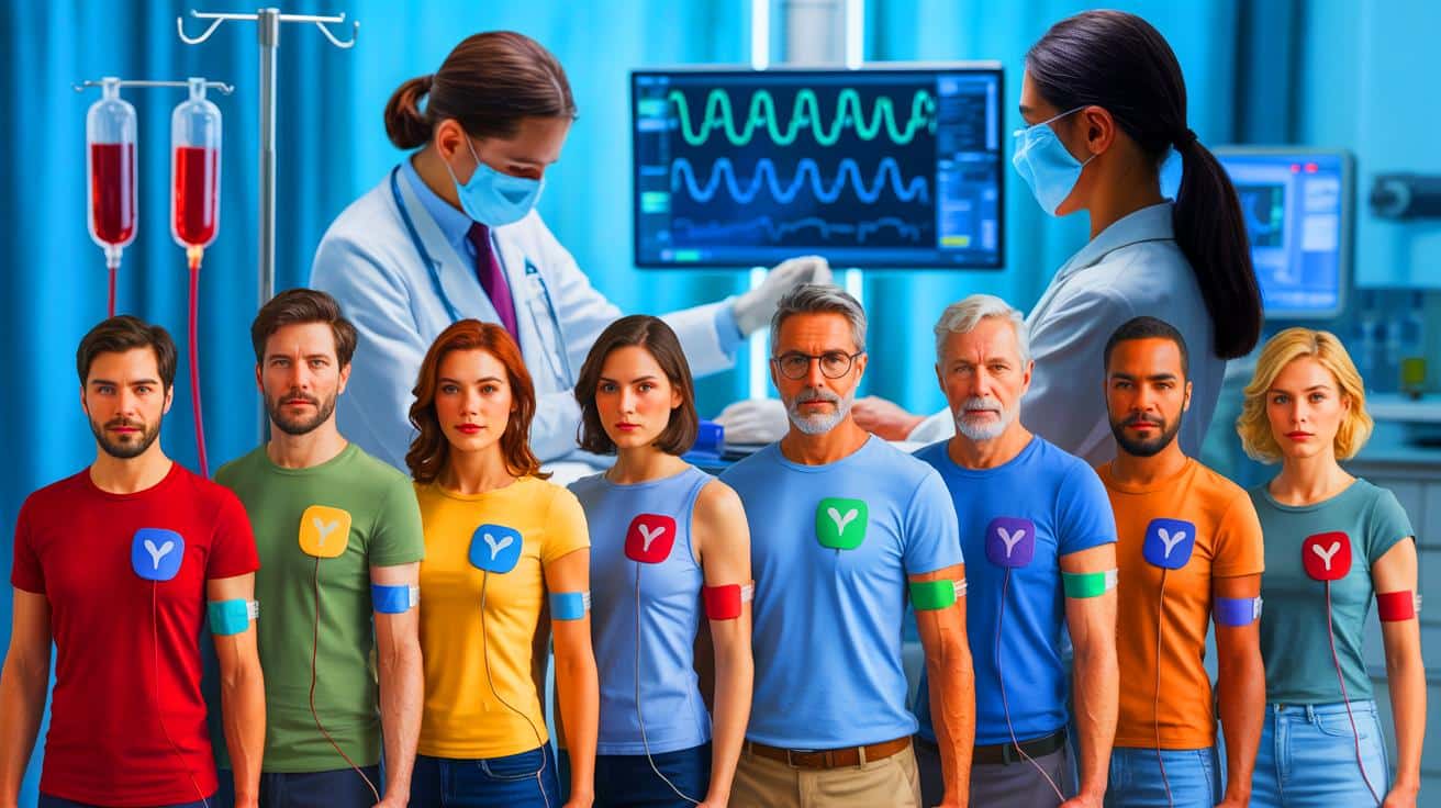 Illustration of Blood Type and Stroke Risk Relationship.