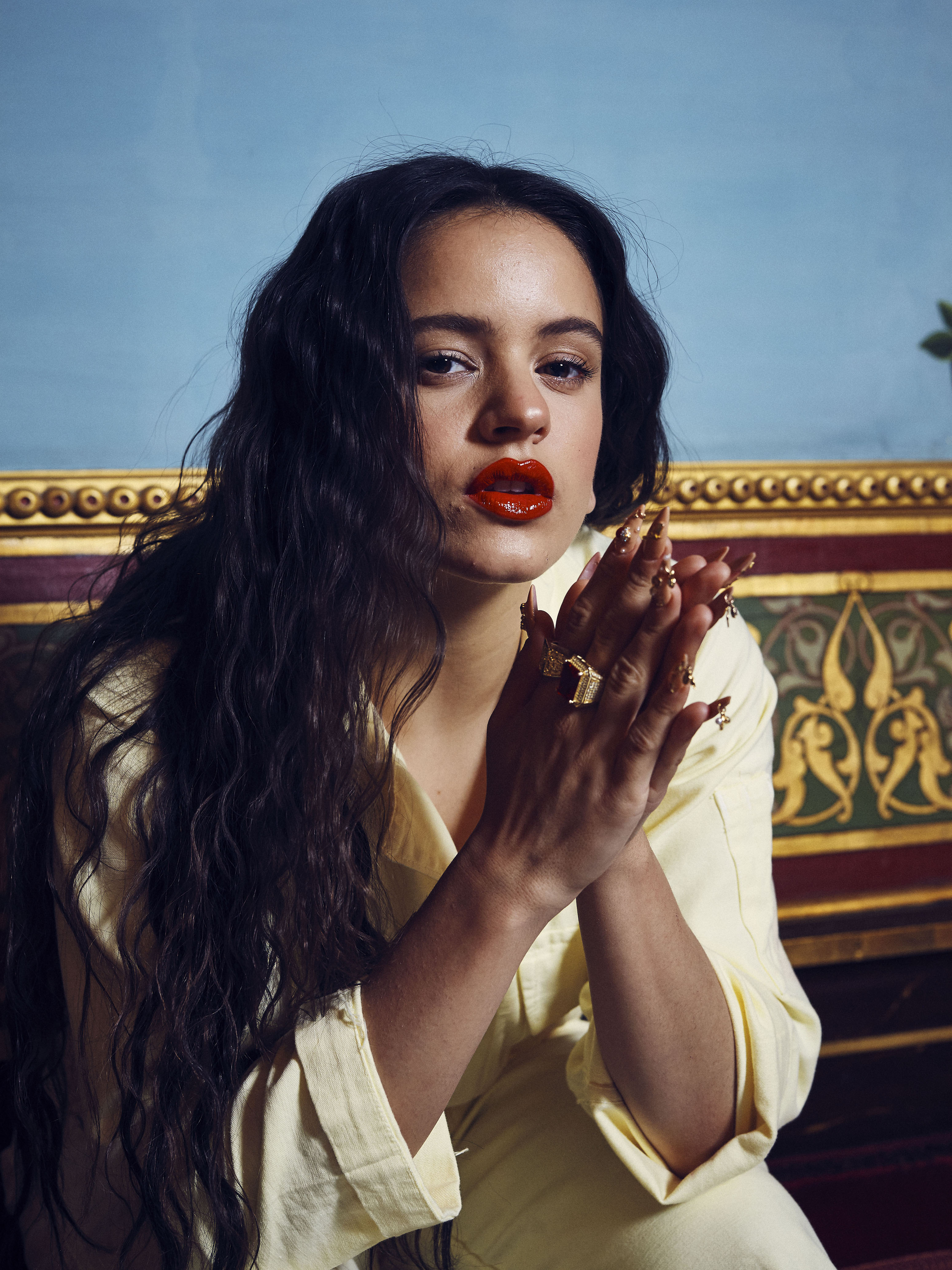Spanish singer Rosalia at Palacio de Santona in Madrid.