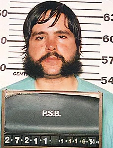 Mugshot of serial killer Larry Hall.