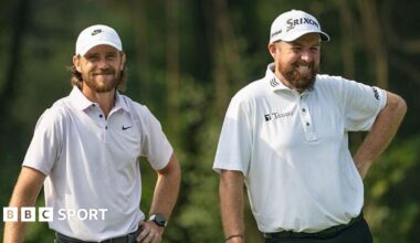 Abu Dhabi Championship: Tommy Fleetwood and Shane Lowry in share of first-round lead