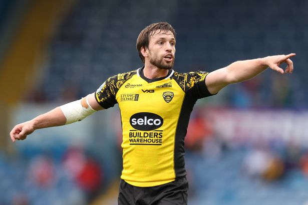 Joe Mellor pictured playing for Salford Red Devils