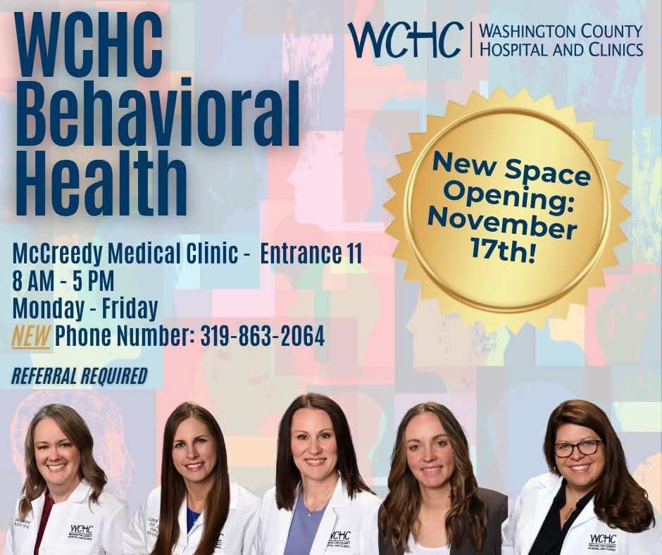 WCHC Opens Newly Renovated Behavioral Health Space in McCreedy Medical Clinic | KCII Radio