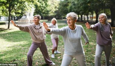 Tai chi walking is being lauded by health as a simple, low-impact way to support both physical and mental health during the darker months (stock image)