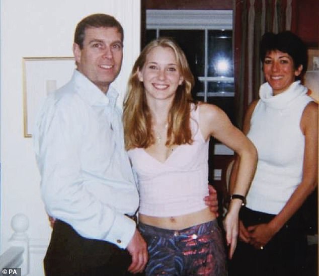 Andrew, Virginia Giuffre and sex trafficker Ghislaine Maxwell in a photo reportedly taken in 2001, when Ms Giuffre was 17 years old. Andrew denied having sex with Ms Giuffre, but forked out millions in an out of court settlement in February 2022
