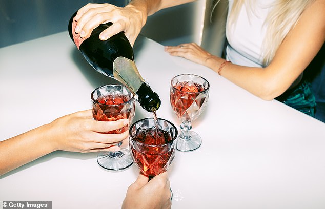 'Alcohol is undeniably everywhere, it's part of our culture, but it can significantly harm your health or cause irreversible damage even if you're a 'moderate' drinker,' Dr Brad McKay said (stock image)