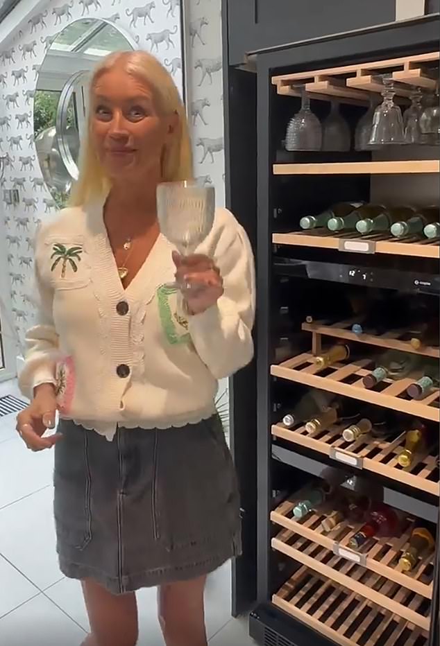 Denise gave a glowing review of her Caple wine cooler, worth £2,100, to her 752,000 followers