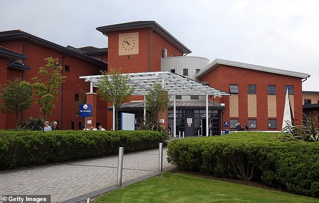 A trainee pharmacist at Wythenshawe Hospital in Manchester (pictured) prescribed the wrong medication after Prof McMahon was admitted with a chest infection, with the fatal error not spotted by nursing staff at his bedside