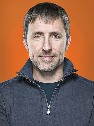 Pictured 10 years ago, Asprey says he now feels and looks better than he did in his 20s and 30s