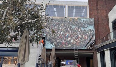 A horrifying mural compared to the works of HP Lovecraft has been taken down from a trendy riverside spot in west London