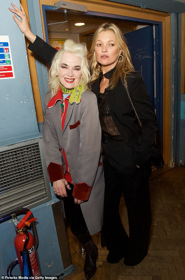 Tributes flooded in from across the worlds of fashion, music and television within minutes of the announcement (pictured with Kate Moss in 2016)