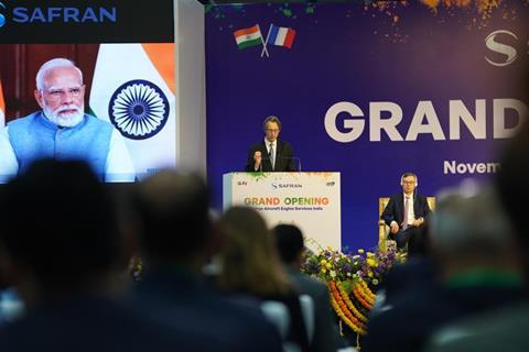 Safran India Olivier Andries N Modi