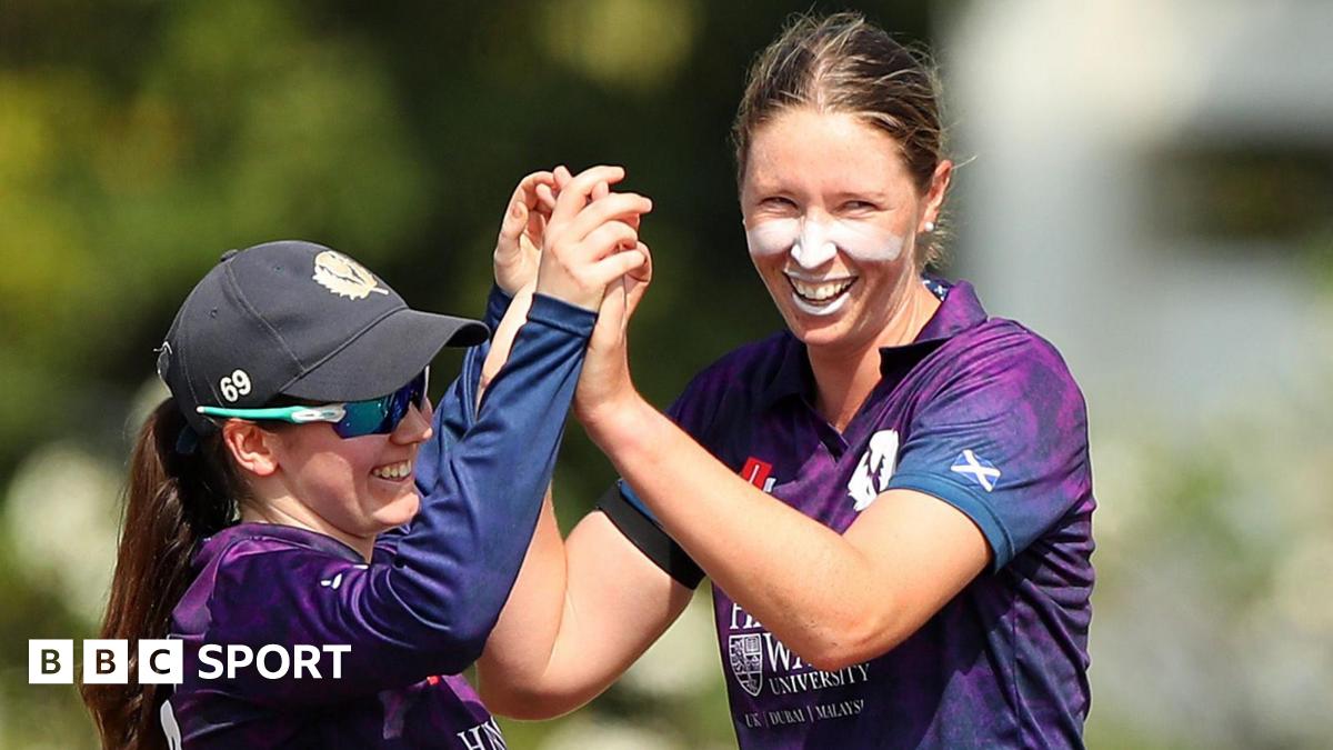 Scotland's Chloe Abel (right) celebrates