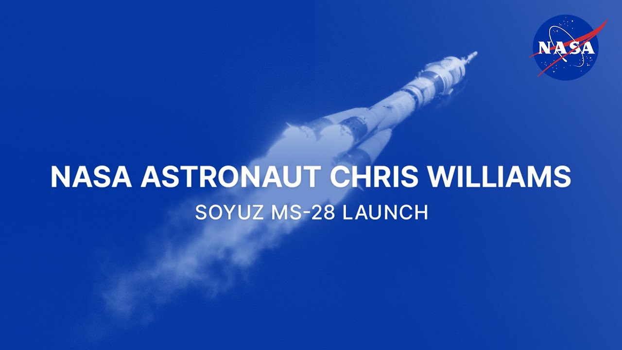 NASA Astronaut Chris Williams Soyuz MS-28 Launch - YouTube