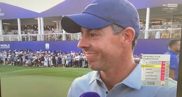 Rory McIlroy after losing to Matt Fitzpatrick in the DP World Tour Championship play-off
