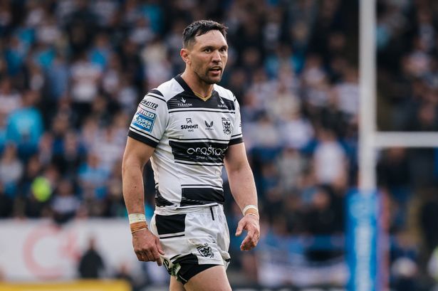 Jordan Rapana in action for Hull FC.