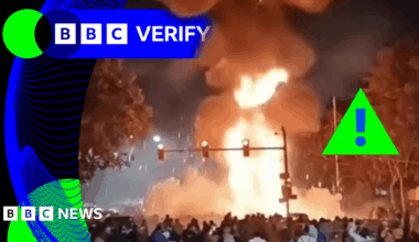 BBC Verify Live: Debunking AI video claiming to show moment of Delhi car blast