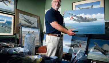 Exhibition of paintings by aviation artist Mike Bailey