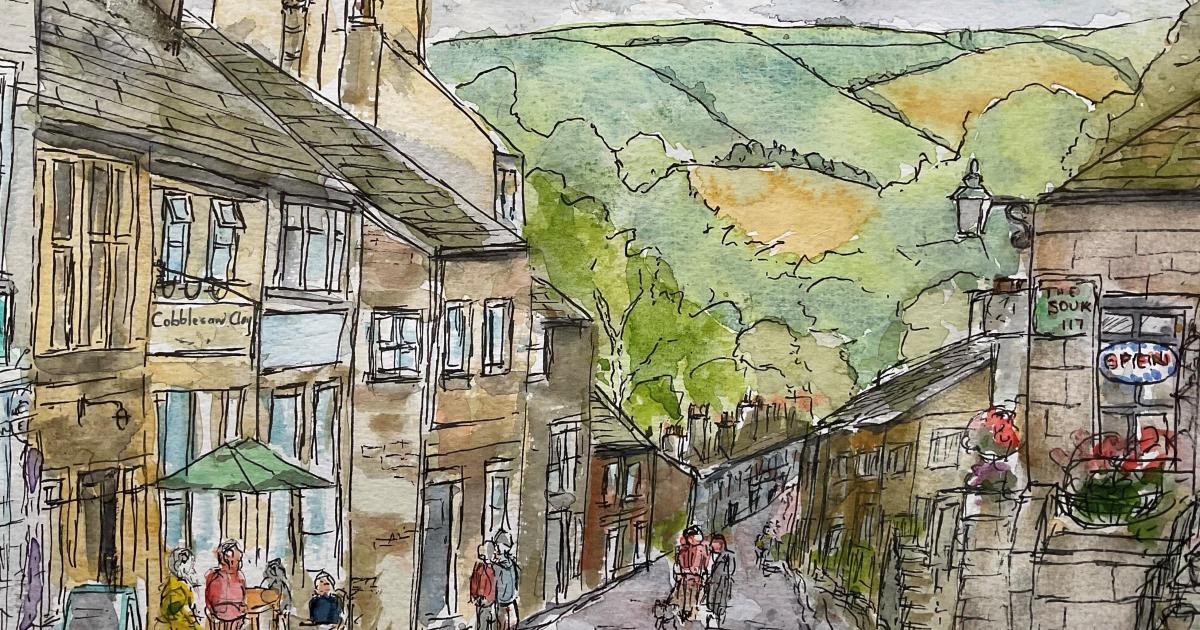 Bradford artist Mike Joyce paints north and south landscapes