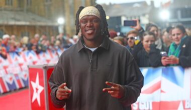 Britain's Got Talent KSI golden buzzer star at event