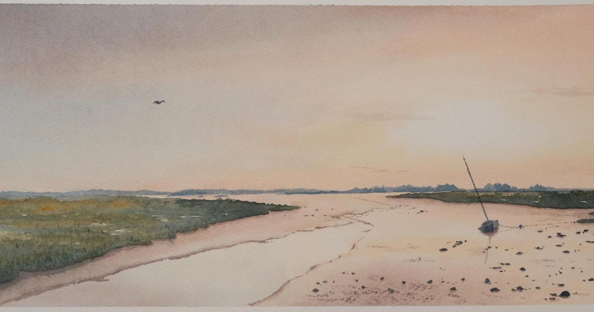 Win a watercolour print of the north Norfolk coast
