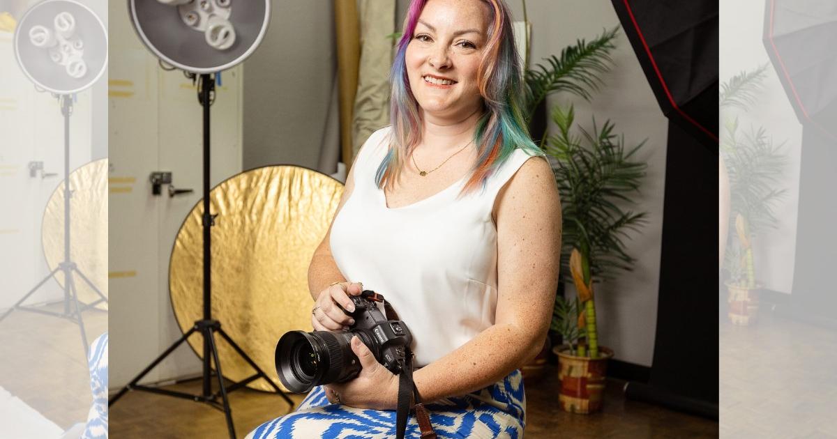 Michelle Webster photographs MP Samantha Dixon for exhibit