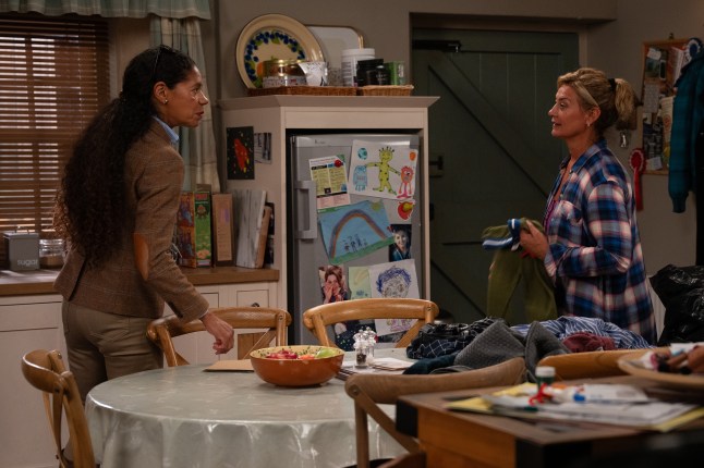 Celia speaks to Moira at Butlers in Emmerdale