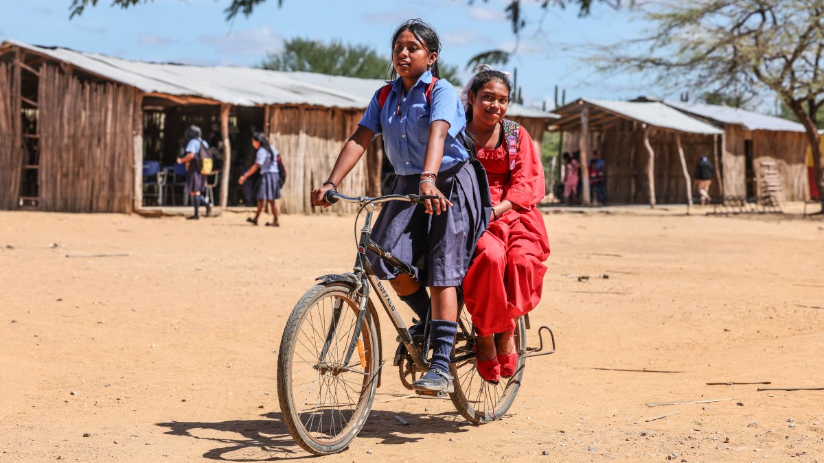 On foot I couldn’t get to school. With my bike, I’m planning university