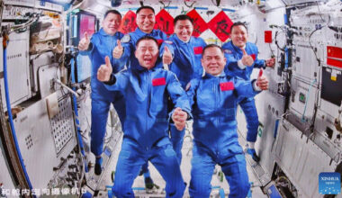 Using newly introduced oven, taikonauts enjoy BBQ in orbit; significant improvement of work and life quality for long-haul space trips, experts say