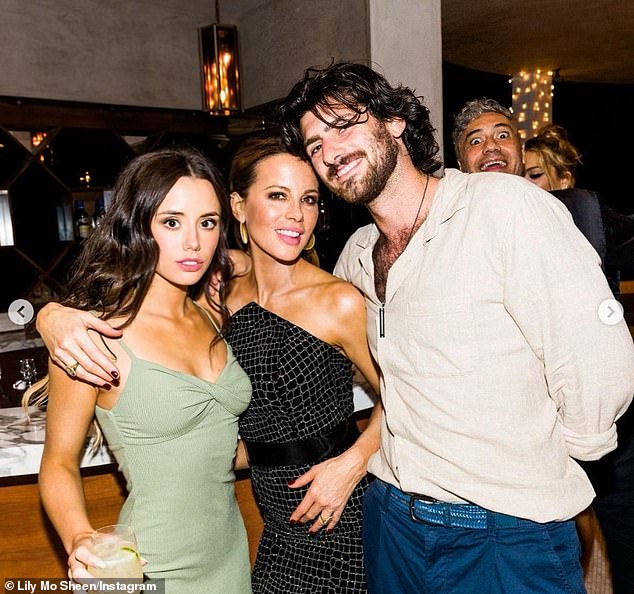 Since 2019, the 26-year-old nepo baby (L, pictured in 2021) is said to have dated David Schechter (R)