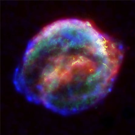 A supernova exploding.