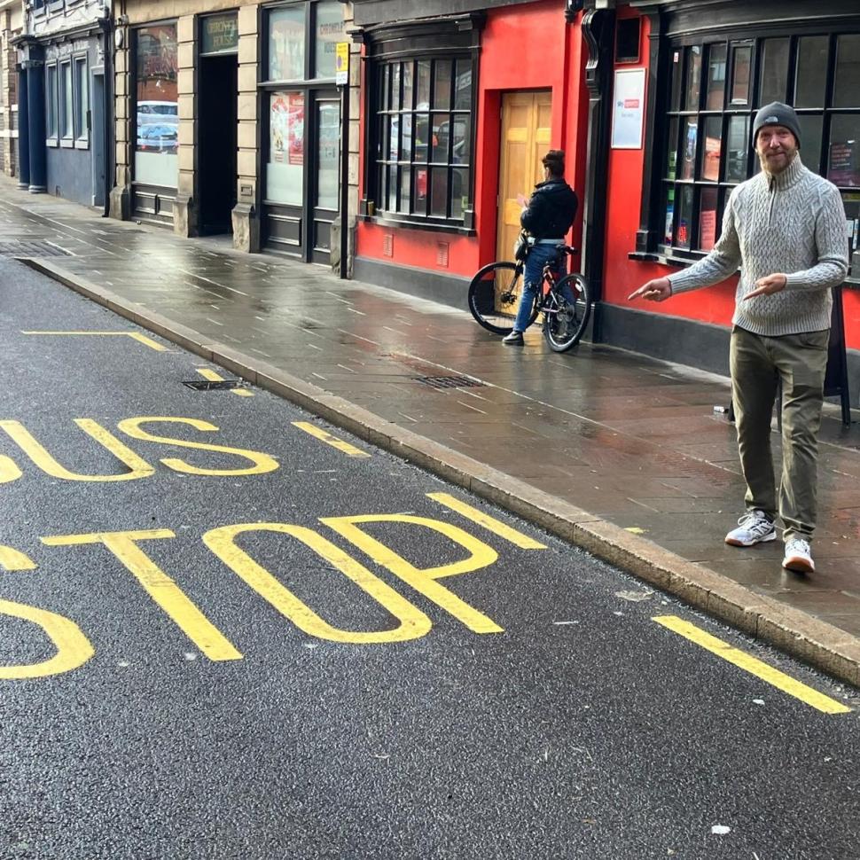 Shrewsbury floating bus stop petitioner Martin Monahan