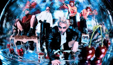 Members of 5 Seconds of Summer posing for promotional images for 'Everyone's A Star'