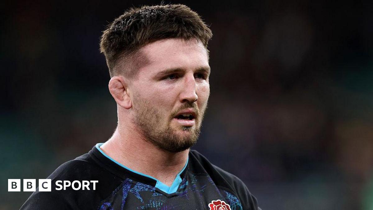 England flanker Tom Curry looks on during the autumn international win over Argentina
