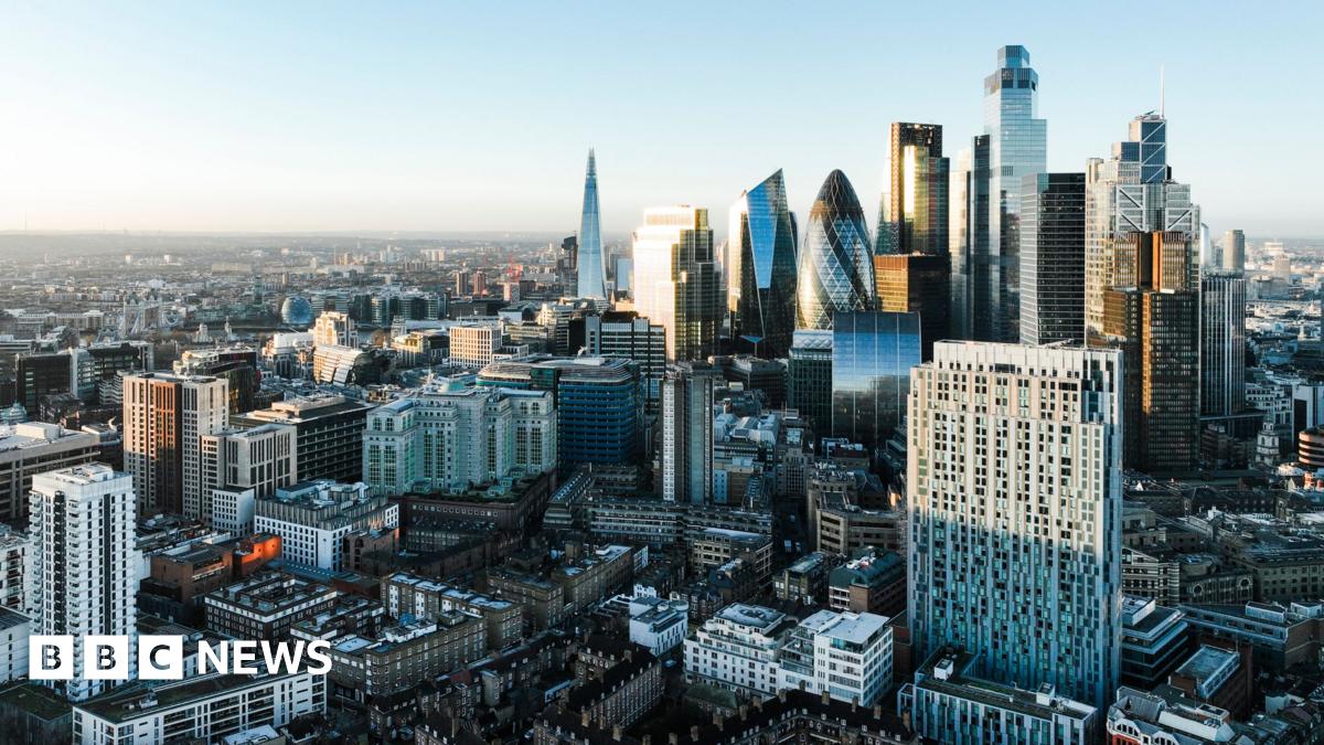 City of London pictured from above