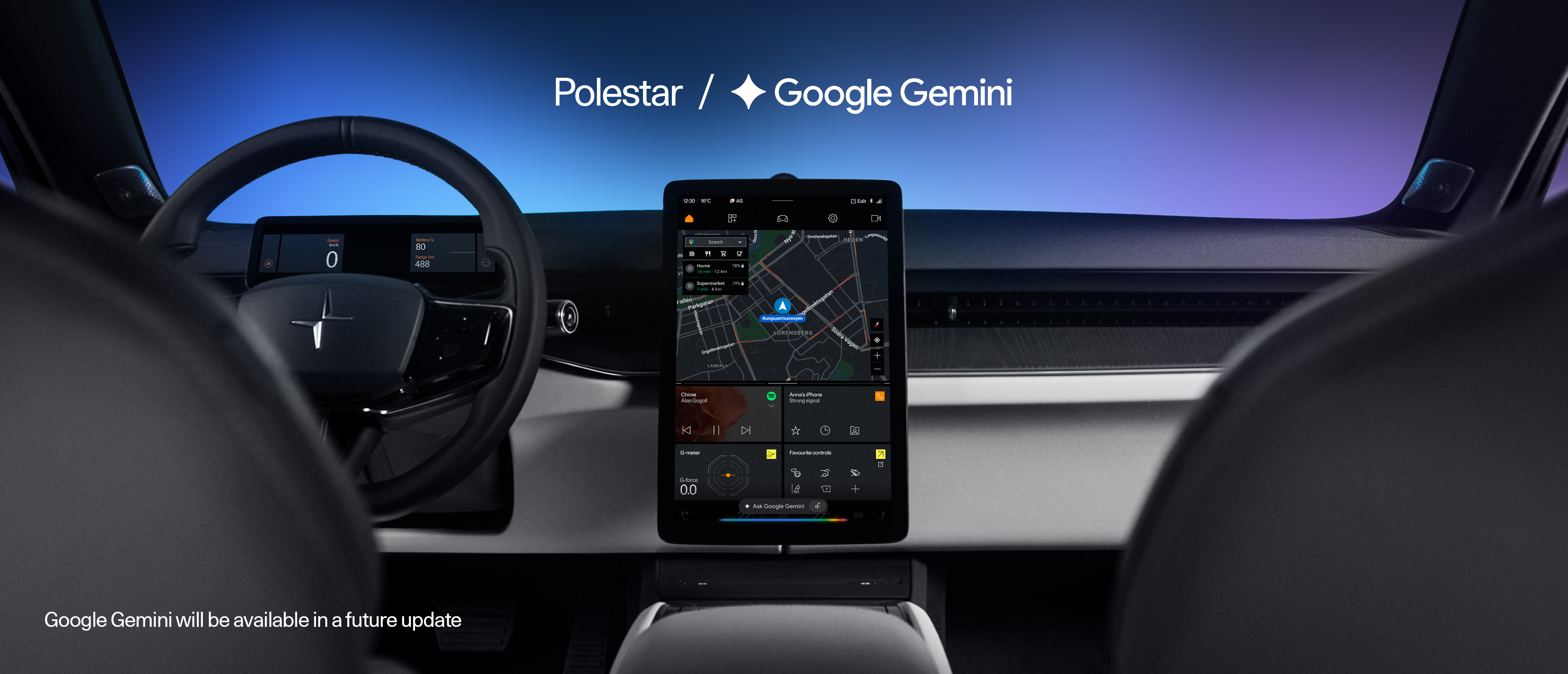 A polestar interior