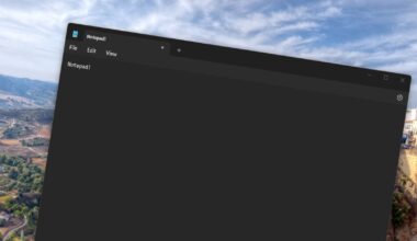 Notepad on Windows 11