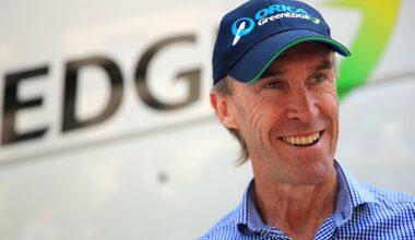 SAINT-POURCAIN-SUR-SIOULE, FRANCE - JULY 13: Orica Greenedge Director Sportif Neil Stephens smiles ahead of stage fourteen of the 2013 Tour de France, a 191KM road stage from Saint-Pourcain-sur-Sioule to Lyon, on July 13, 2013 in Saint-Pourcain-sur-Sioule, France. (Photo by Doug Pensinger/Getty Images)