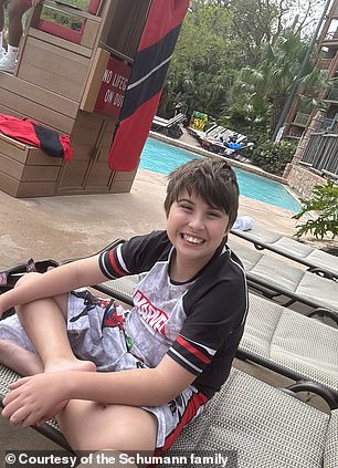 Nathaniel Schumann, 12, would only speak two to three words at a time before starting leucovorin