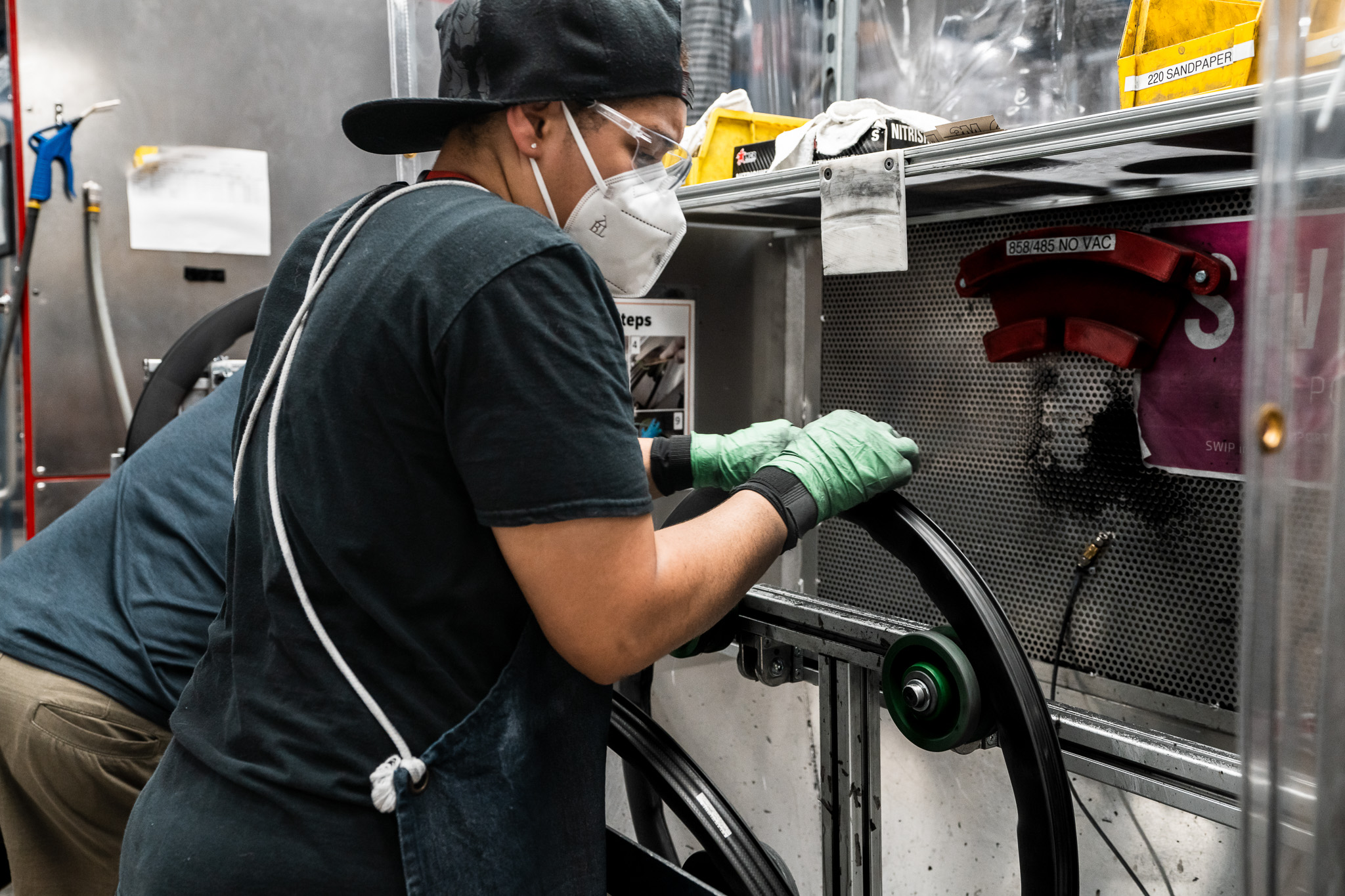 Images of Zipp's manufacturing facility in Indianapolis