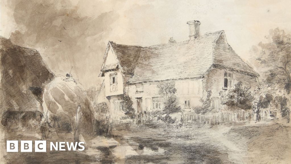 John Constable Suffolk drawing up for sale after 200 years