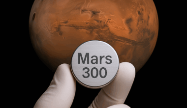 an ad banner for a Mars memorial spaceflight