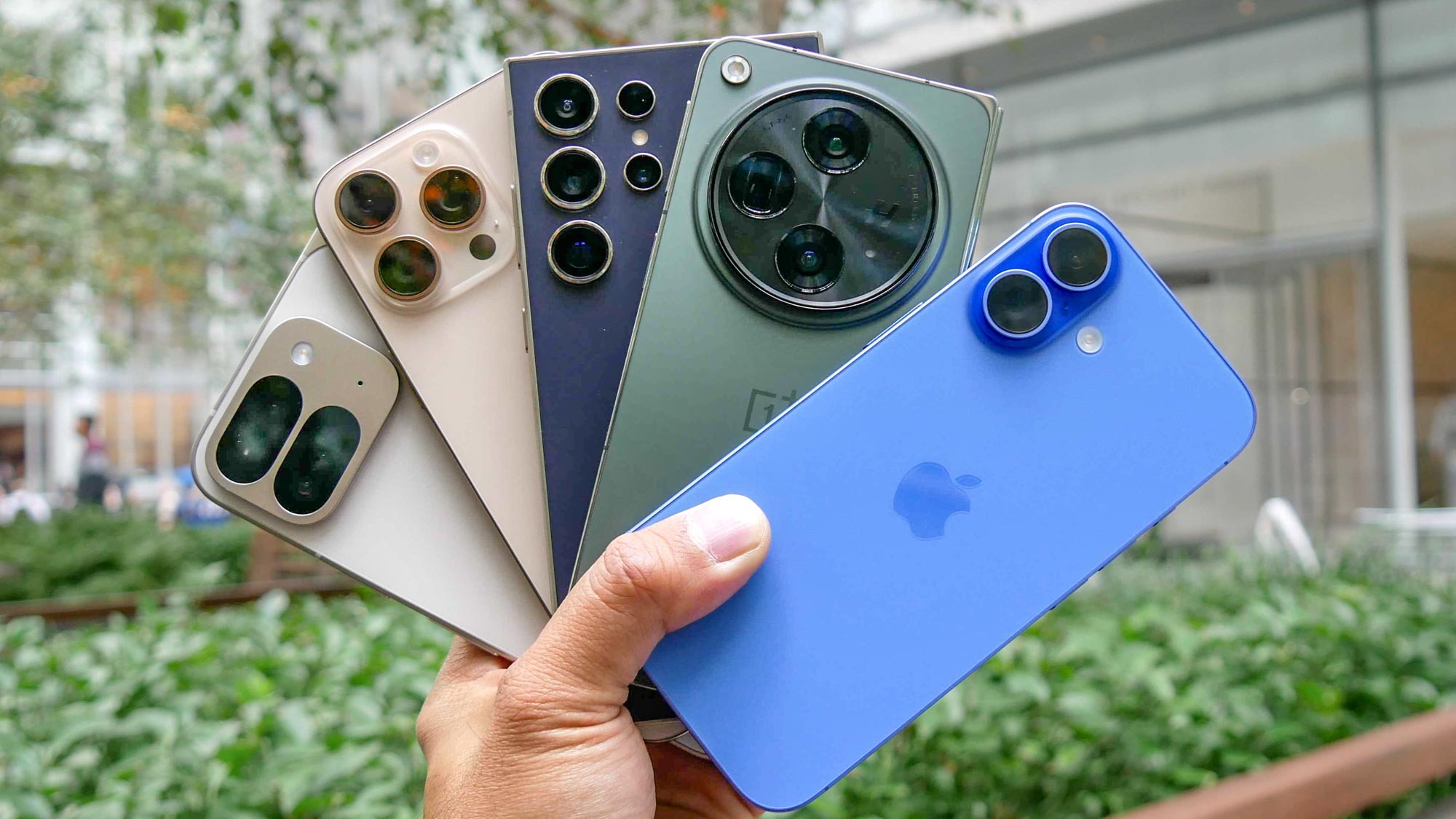 A few of the best phones held in the hand.