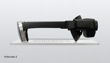 Meta Holocake 2 VR prototype from the side