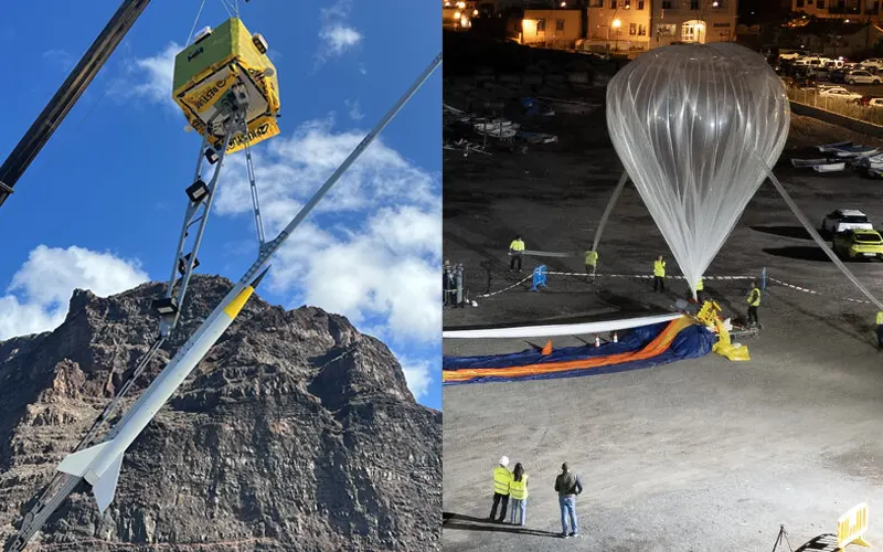 Wales-based B2Space has successfully tested its balloon-based launch system in the Canary Islands using a small solid-fuel rocket.
