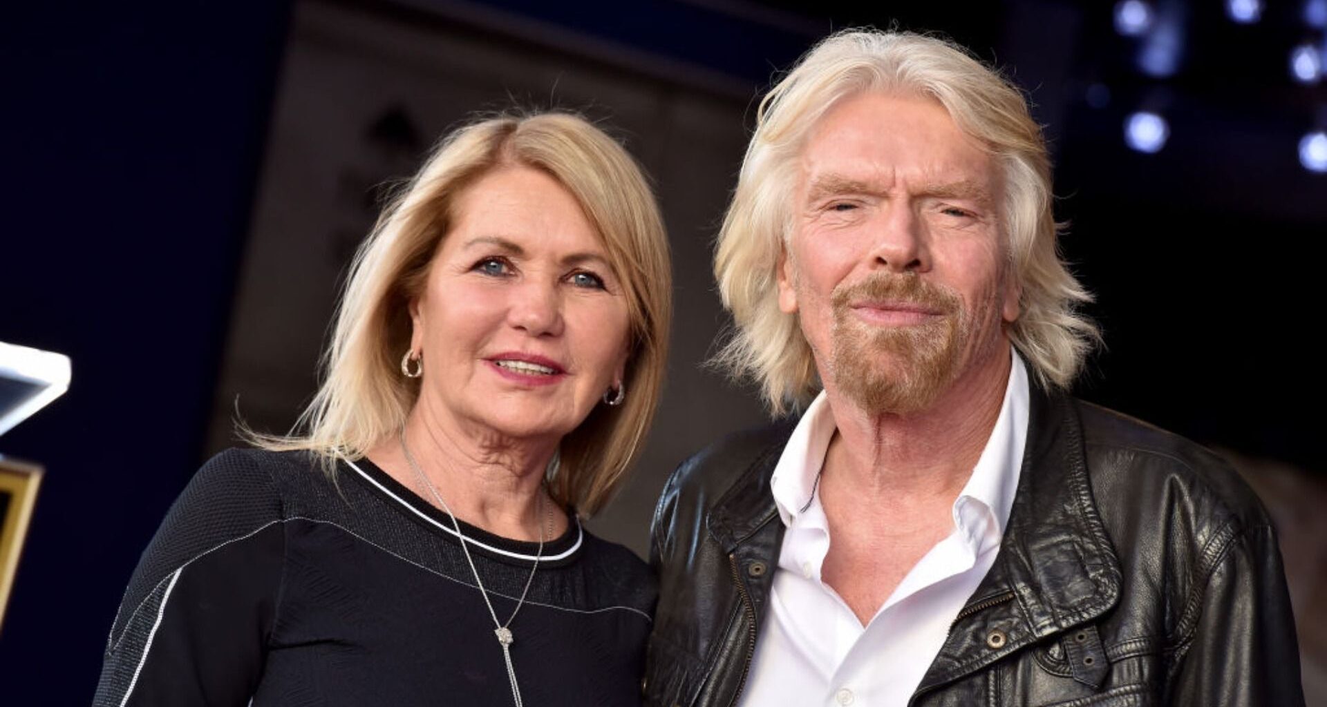 Sir Richard Branson and wife Joan Templeman attend the ceremony honouring Sir Richard Branson with star on the Hollywood Walk of Fame