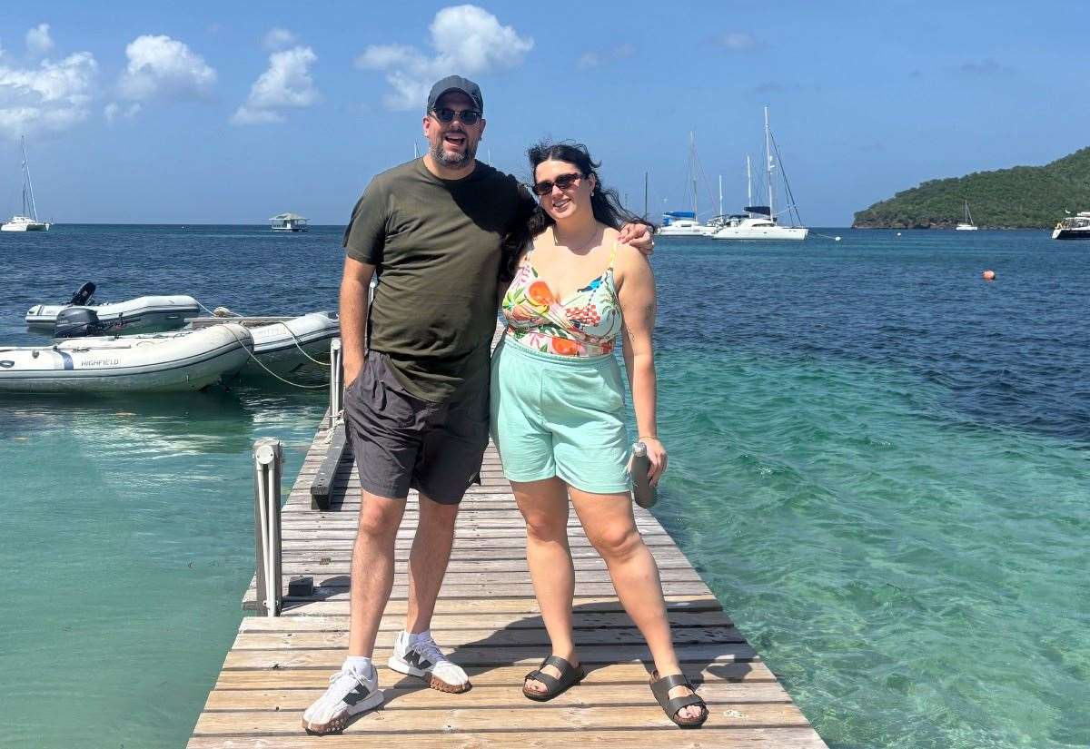 kmfm’s Rob and Numi broadcast Getting Your Home show live from Sandals Resort in Saint Vincent and the Grenadines