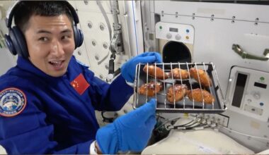 Watch Chinese astronauts enjoy '1st ever space BBQ' from Tiangong's brand-new oven (video)
