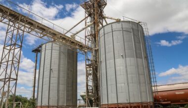In an aerial view, destroyed apartment buildings remain in a residential district hit by Russian shelling in front of abandoned spoil tips on August 31, 2025 in Pokrovsk, Ukraine. (Taras Ibragimov/Suspilne Ukraine/JSC "UA:PBC"/Global Images Ukraine via Getty Images)