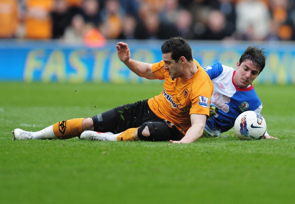 Matt Jarvis playing for Wolves