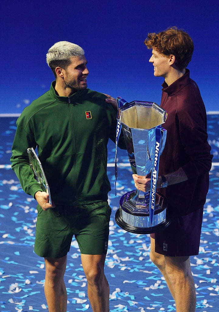 Sinner and Alcaraz congratulated each other after their ATP Finals victory